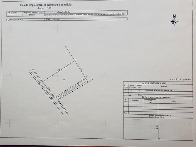 Teren Balotesti - Intravilan Constructii - 833 mp - Utilitati - Lac - Ocazie - 6