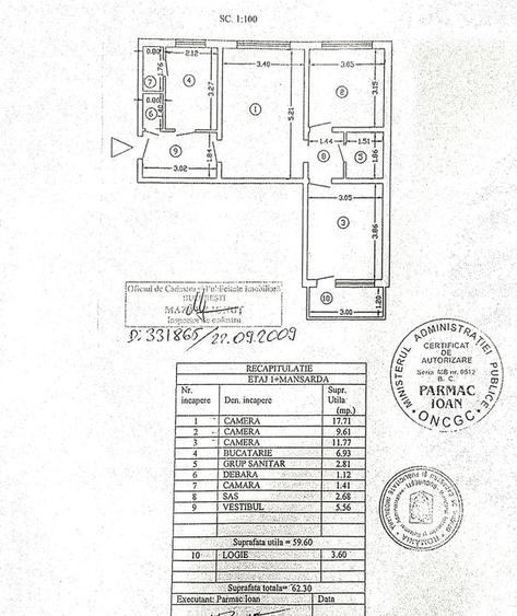 COMISION 0% -  Apartament 3 camere str. Straja - Piata Resita - 19