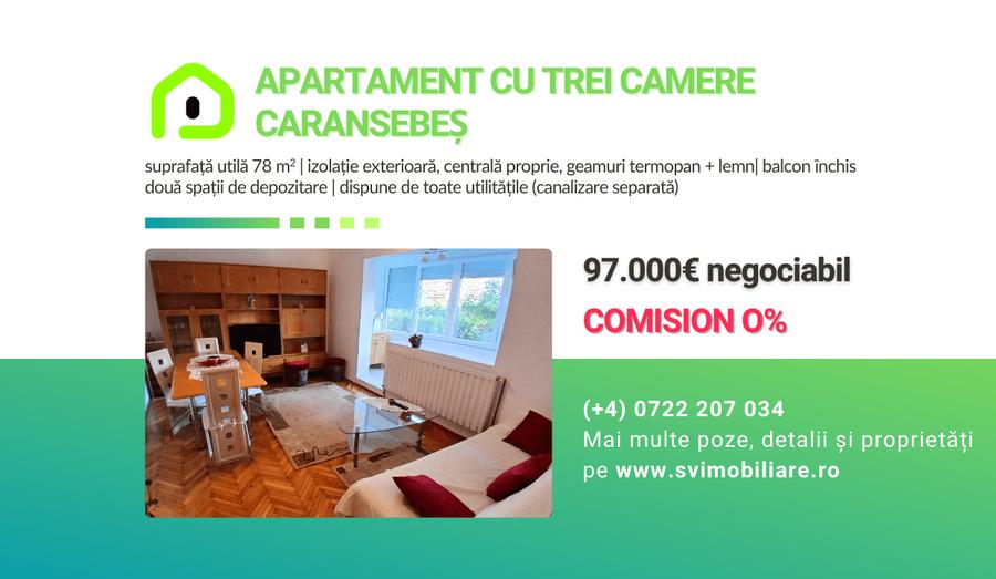 Comision 0 - Apartament cu 3 camere central – str. Racoviței - 1