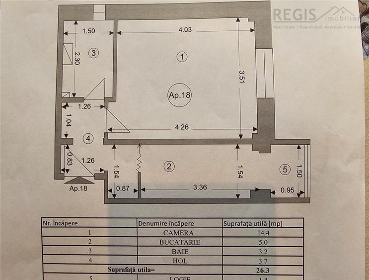Garsoniera Decomandata Astra cu loc parcare - 4