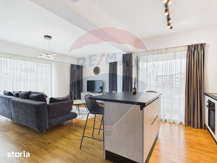 Apartament cu 2 camere, mobilat în Băneasa