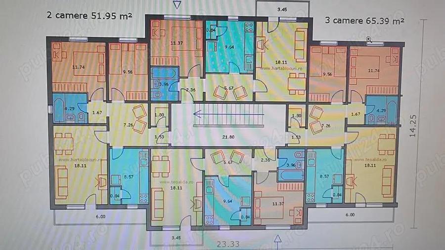 Vand apartament 3 camere, str Turda, Pitesti, cu garaj - 14