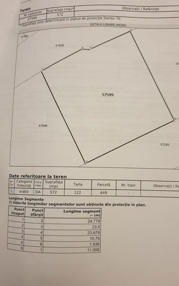Teren de vanzare - 572 m2 - 4