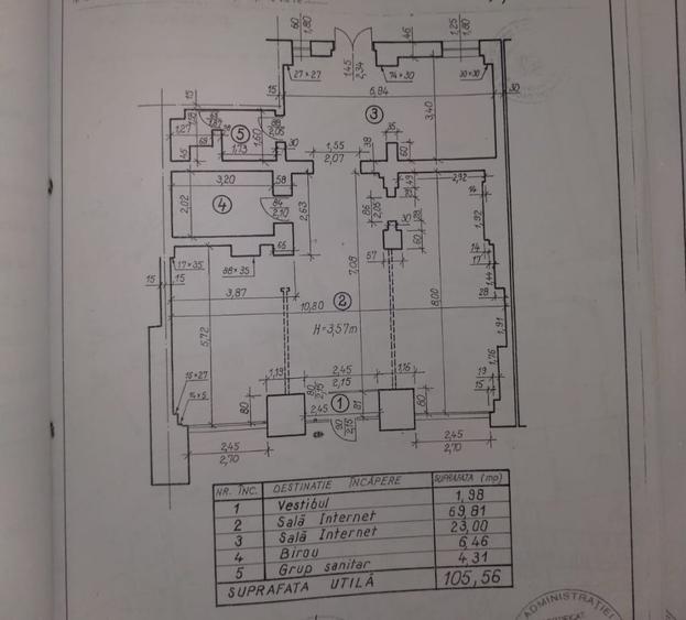 Decebal- Muncii Metrou --  110 mp - 3500 € - 6