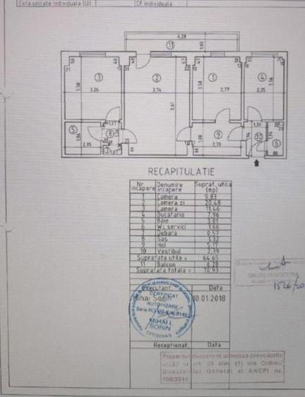 Apartament cu 3 camere semidecomandat, mobilat în 13 Septembrie