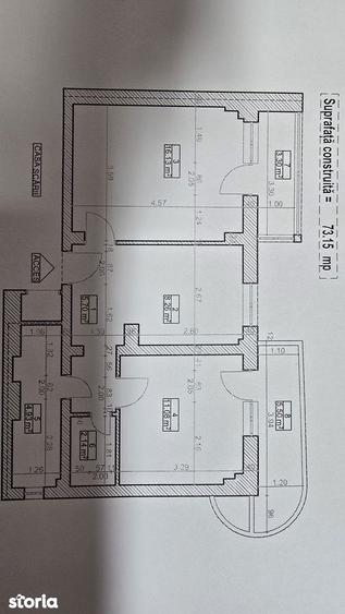 Vand apartament 2 camere dec, Deva, I. Maniu, etaj 3, mobilat, RLV - 9