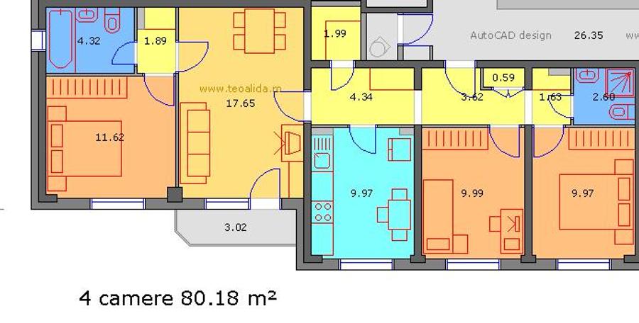Apartament 4 camere Calea Mosilor - 1