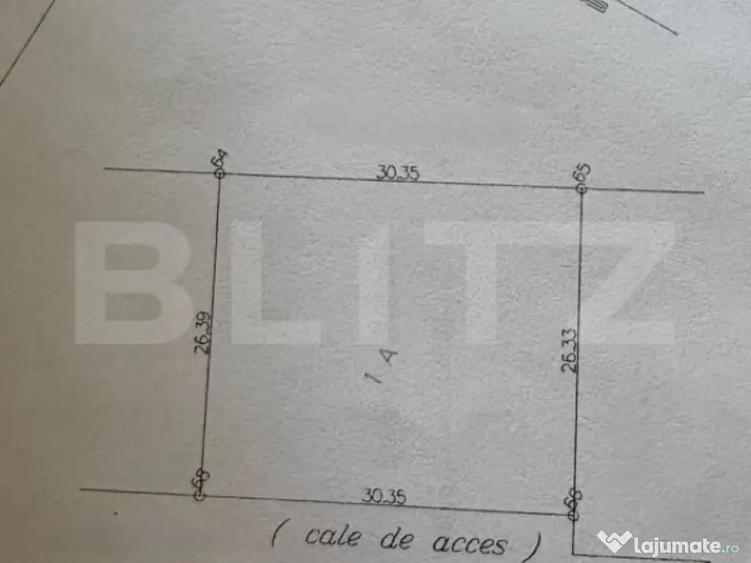 Teren intravilan Moara, 800mp, utilitati la 100m. - 4