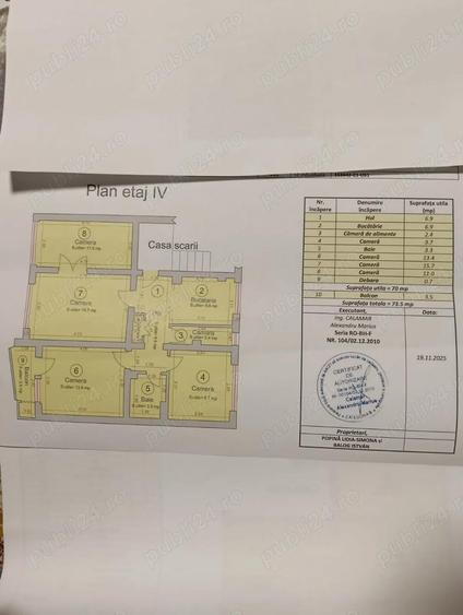 Vand apartament 4 camere - 1