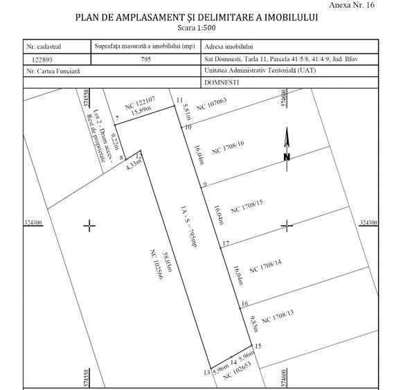 LOT teren 795 mp in RATE 60.000 euro com. Domnesti jud. Ilfov LOT teren 795 mp in RATE 60.000 euro com. Domnesti jud. Ilfov