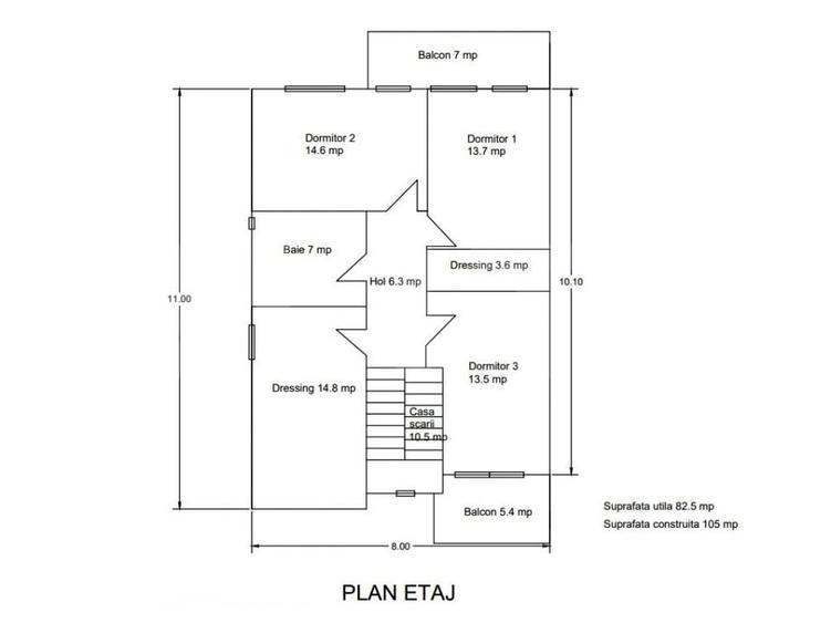 Casa individuala la cheie: 5 camere, 165 mp utili, 600 mp teren,  zona Oasului - 18