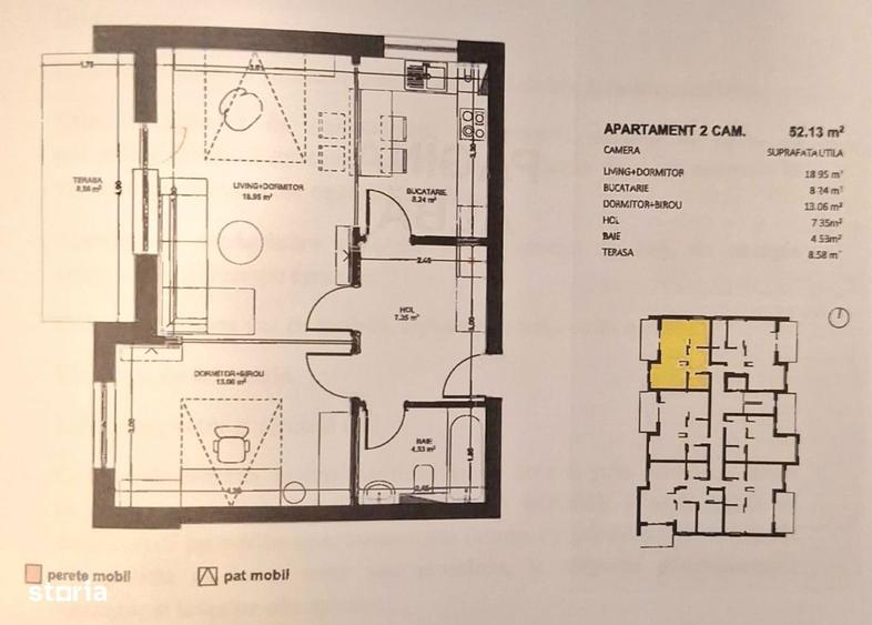 Apartament NOU 2 camere, parcare, boxa de vanzare Avantgarden 3 faza 5 - 5