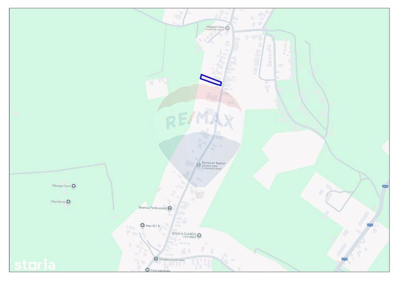 De vanzare teren intravilan 1,186mp Ineu -Strada Principala - 1