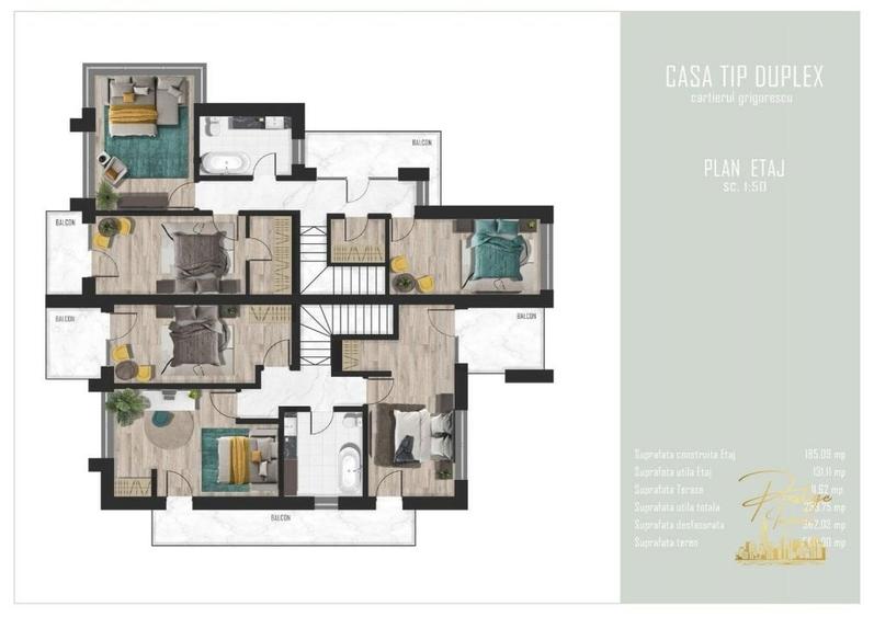 Casa tip Duplex in regim P+E de vanzare in cart. Grigorescu-Oradea - 8