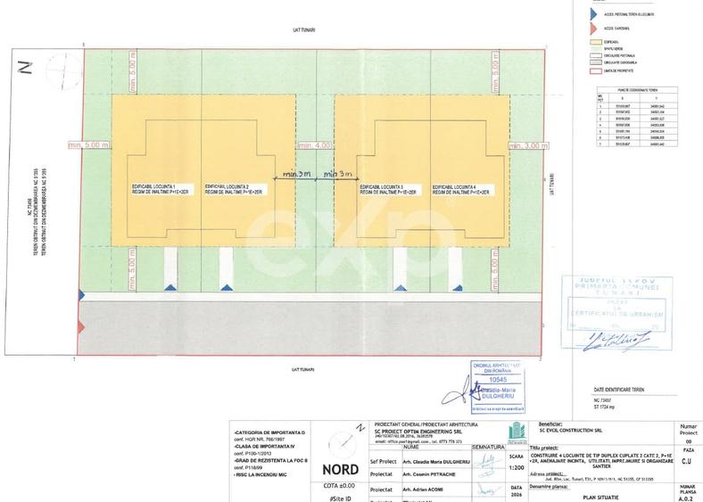 Teren Construcții intravilan de 1724 mp, în Tunari