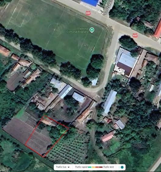 Teren de 1051 mp, în Bogdana