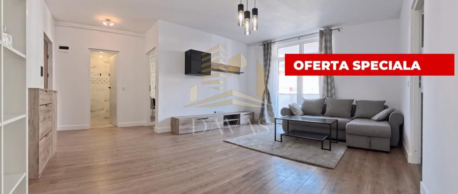 Apartament cu 2 camere semidecomandat, mobilat în Baciu