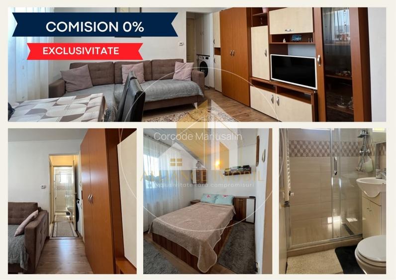 Apartament  2  camere semidecomandat - complet mobilat si utilat
