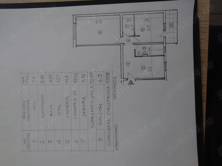 Apartament 2 camere decomandat - 1