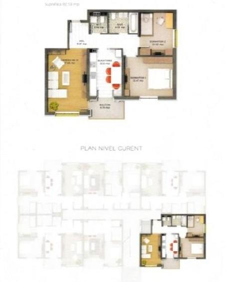 Tudor 3 camere bloc nou mobilat utilat parcare - 8