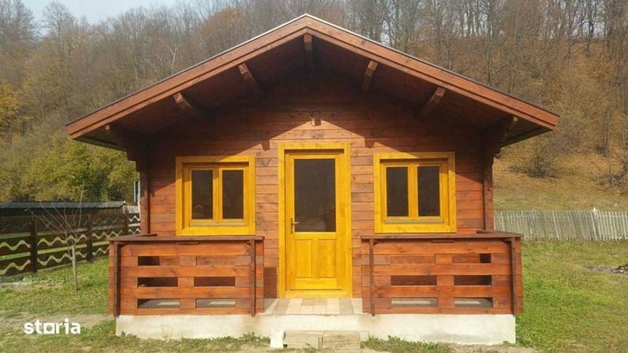 Teren cu deschidere la drumul national impreuna cu cabana - 1