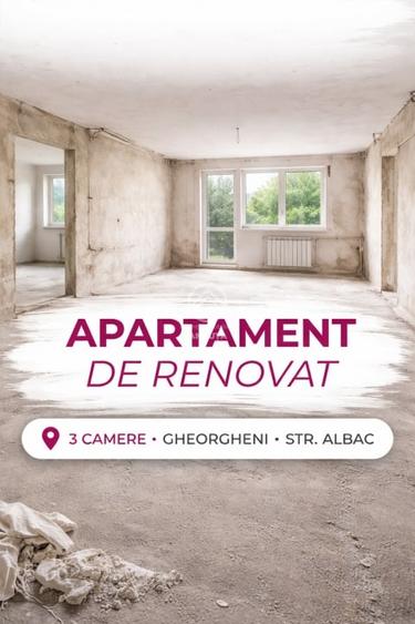 196585-APARTAMENT RENOVABIL DE VANZARE | 3 CAMERE | GHEORGHENI - STRADA ALBAC - 2