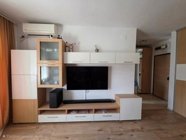 Apartament cu 2 camere semidecomandat, mobilat în Băneasa