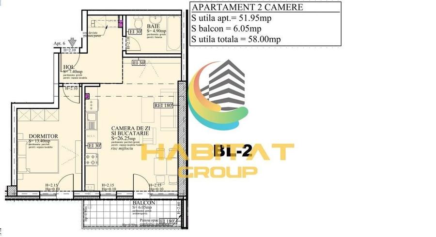 Pallady 2 camere semidecomandat 59 mp langa Parcul Teilor - 2