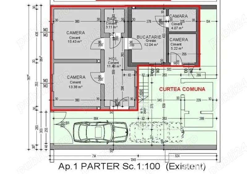 De vanzare Parter casa, ideal locuin?a birouri cabinete spa?iu comercial Caransebe? - 7