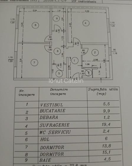 Apartament 3 camere centru Valea Calugareasca Apartament 3 camere centru Valea Calugareasca