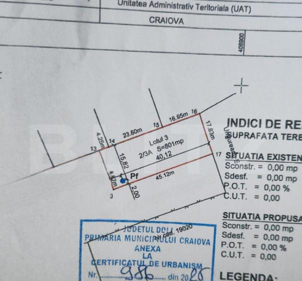 Teren intravilan 801 mpBariera Valcii, acces facil, util - 1