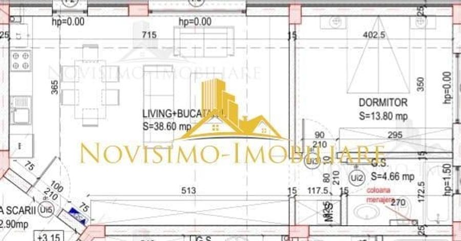 NOVISIMO-IMOBILIARE: AP. CU DOUA CAM. IN ZONA SEMICENTRALA,  P.+ BOXA - 1