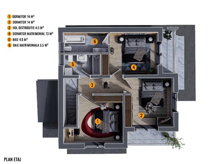 casa 4 camere SmartEnergy complex centru Chiajna - 5