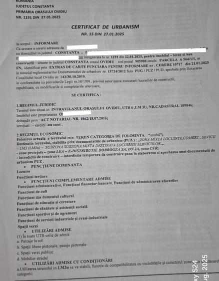 Terenuri investiție Ovidiu construcții rezidențiale, comerciale, industriale - 6