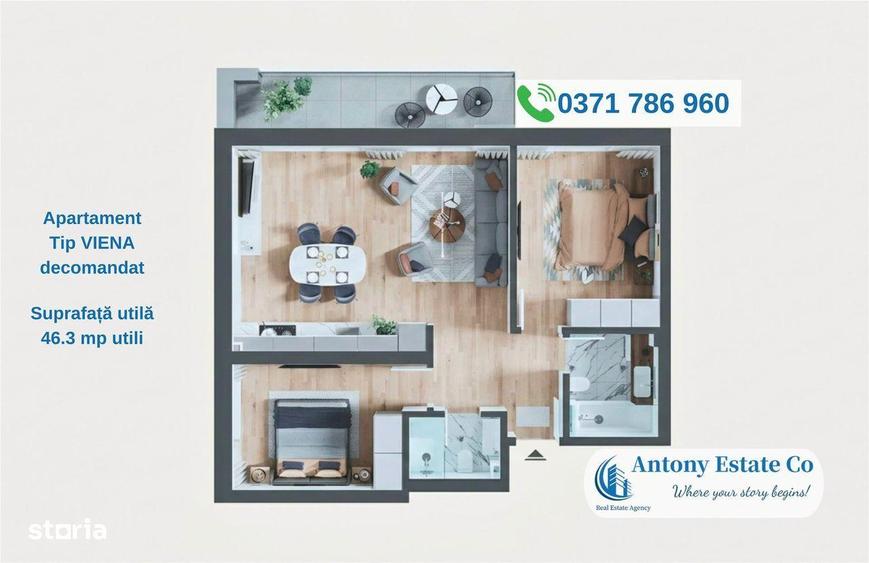 PRIMA ARENA Apartamente noi 2 camere - pret dezvoltator, Iosia - 2