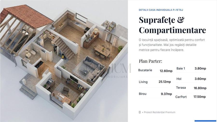 Casa Individuala - Carport - 3 bai - personalizare interioara. - 6