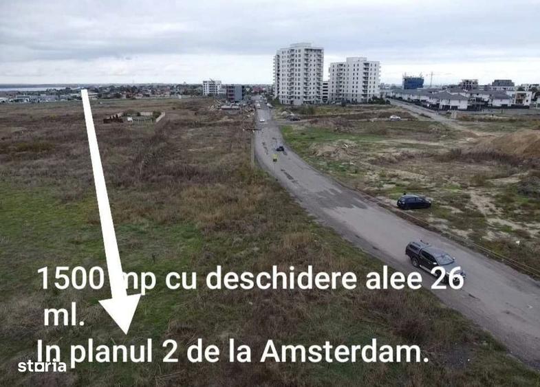 Teren planul 2 la Bulevard Amsterdam 1500 mp cu 26 ml deschidere - 1