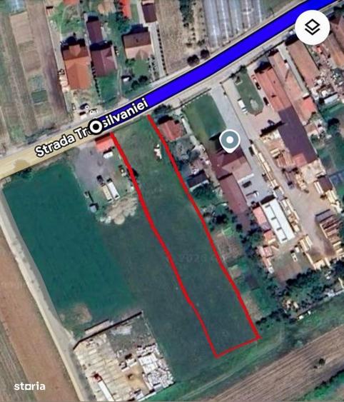 Teren intravilan 3109 mp Mihai Viteazu 25 ml front utilitati - 4