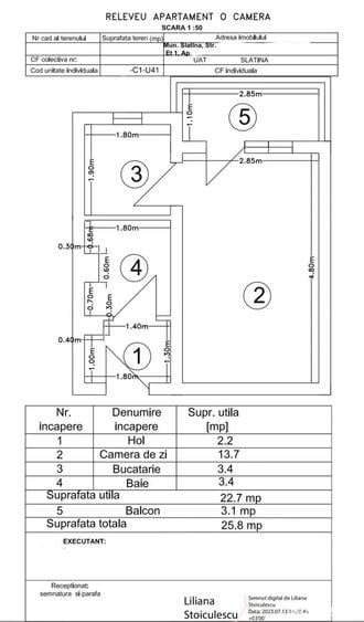 Vand garsoniera confort 1, vedere la Parcul Tineretului Et.1 4 - 1