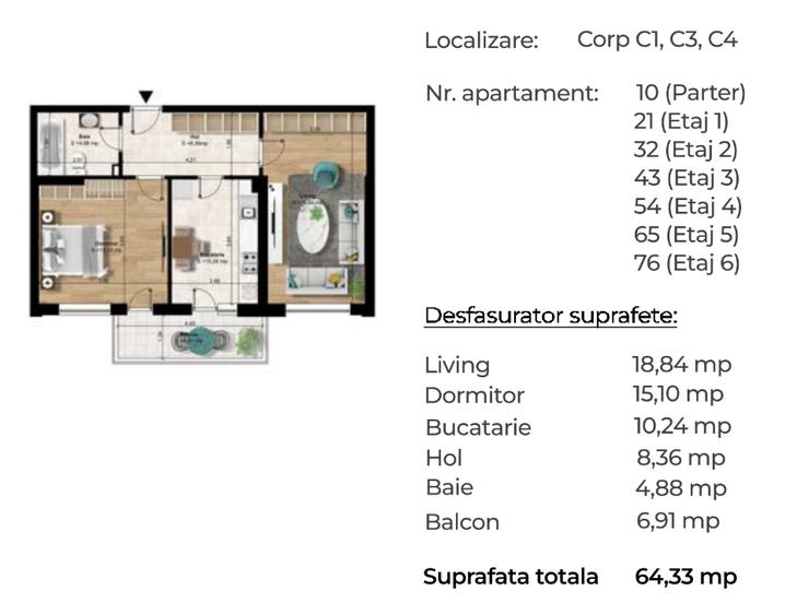 Apartament 2 camere [ Pasarela Berceni M2] - 5