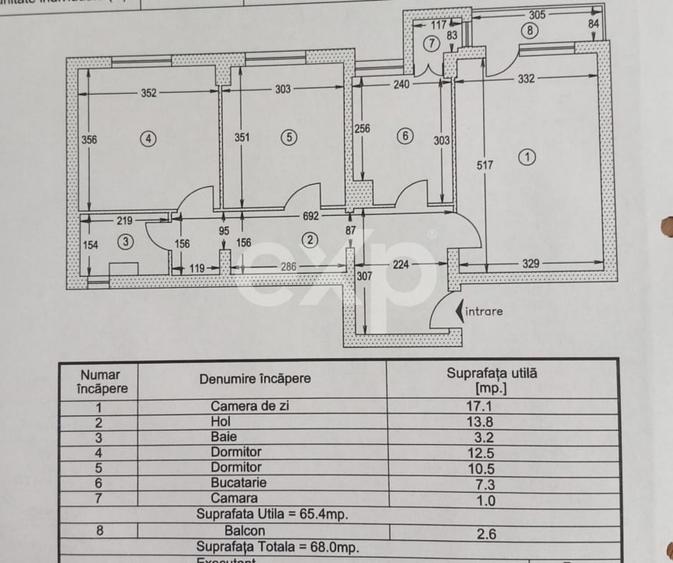 NEGRU VODA | Apartament 3 camere | decomandat | etajul 1 - 10