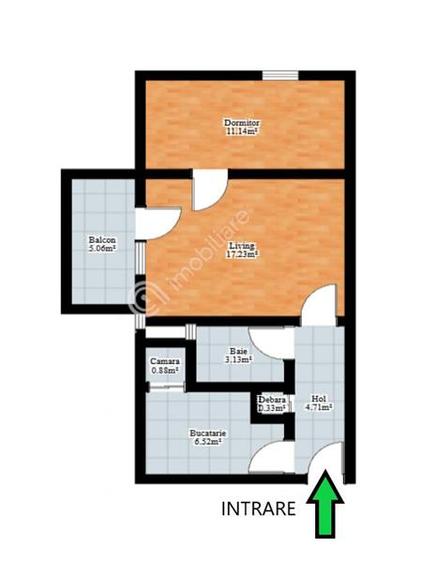 Apartament 2 camere si balcon in zona Terezian din Sibiu - 9