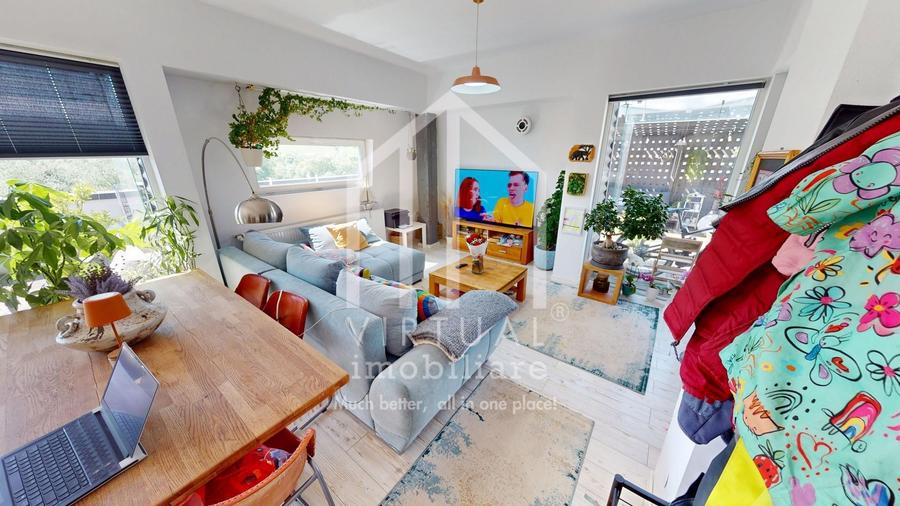 Penthouse cu 3 camere, 89mp utili si terasa 118mp, mobilat, Cisnadie - 4