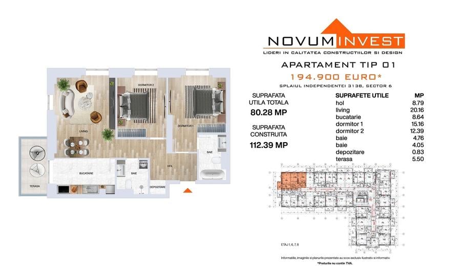 3 camere nou Novum Splaiul Independentei - Grozavesti/Politehnica - 8