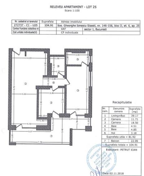 Proprietar, vand apartament 3 camere, parcare Proprietar, vand apartament 3 camere, parcare
