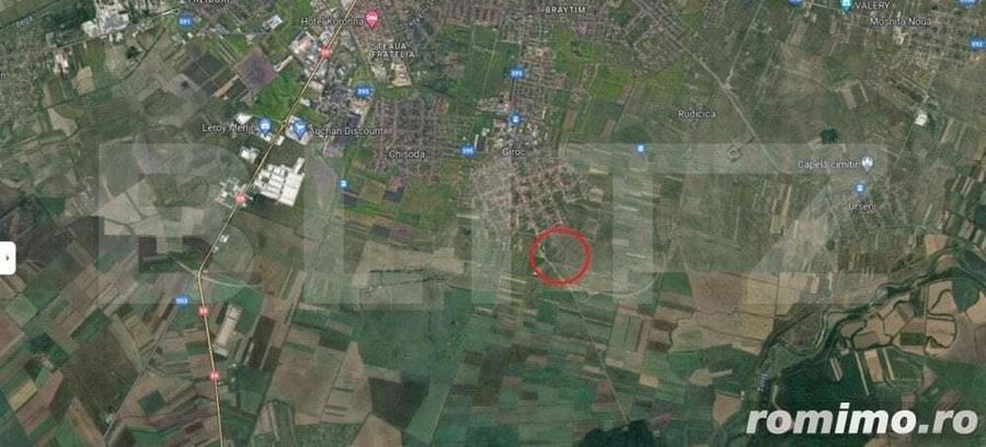 Teren intravilan, 1255 mp, inclus in PUG cu regim D/S+ P+2E, Giroc - 1