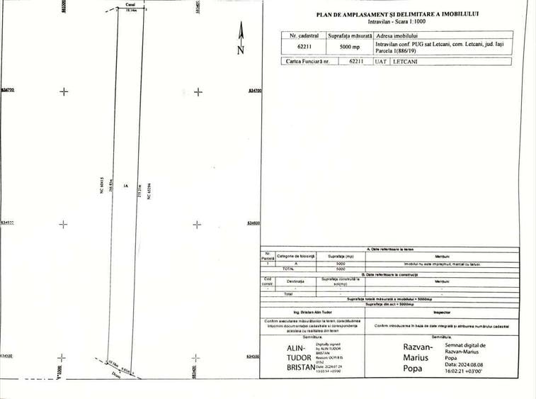 Persoana fizica, 5000mp, Letcani - 5