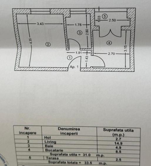 Vanzari Garsoniere ILFOV - VEST CHIAJNA - 4