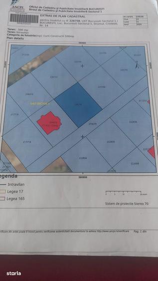 Teren Straulesti Nord, lac, metrou, sector 1 - 3