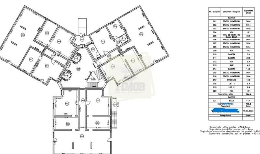 Spatiu comercial intabulat cu vitrina 99 mpu  in zona Supeco - 4